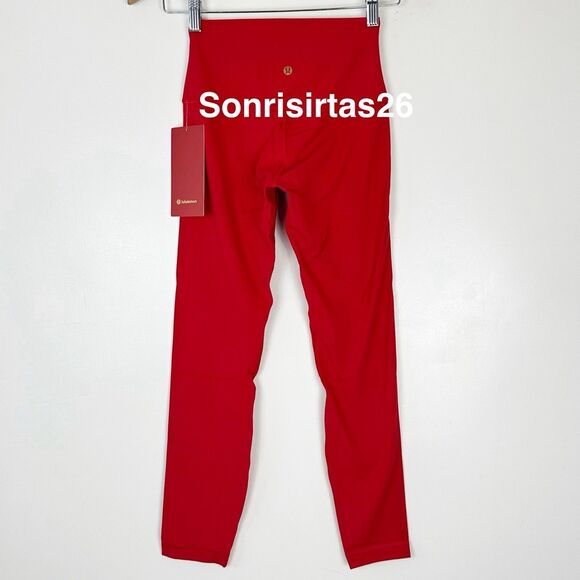 NWT Lululemon  Align HR Pant 25” Legging Size 6 Oxford Red Lunar New Year 2026 - Picture 4 of 15